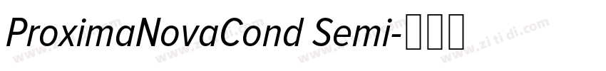 ProximaNovaCond Semi字体转换